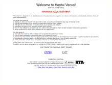 Tablet Screenshot of hentaivenus.com